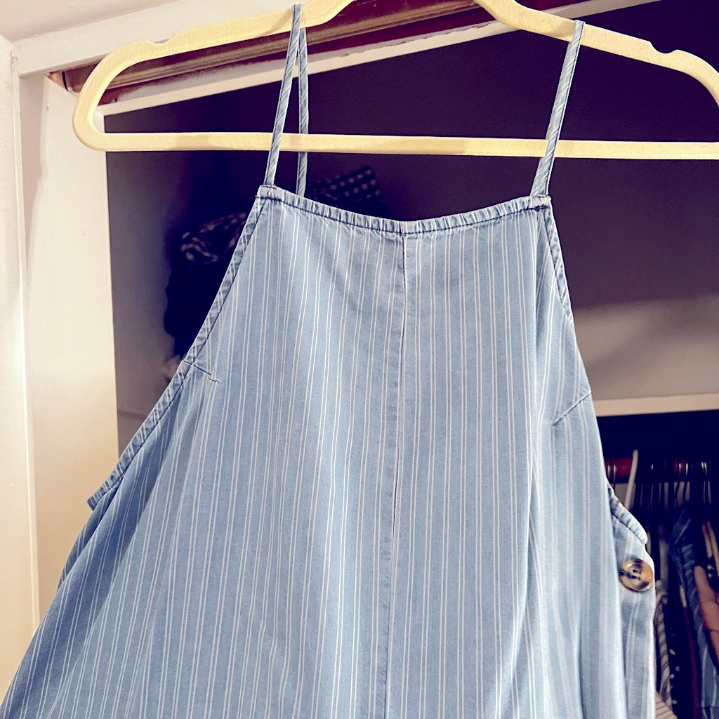 Everly Romper W/White Stripes